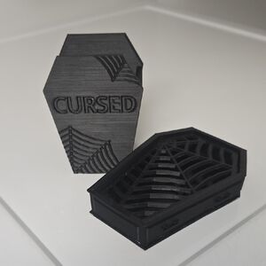 Gothic Black Coffin Bathroom Cup & Soap Dish Set